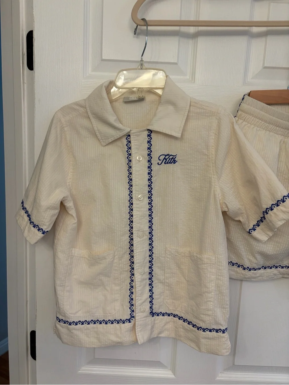 Kith Kids Pre-Summer 2024 Embroidered Seersucker Set